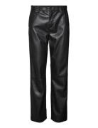 Vmzamiraolympia Mr Straight Pl Pant Noos Bottoms Trousers Leather Legg...