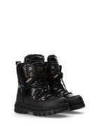 Tommy Hilfiger Faux Fur Snow Boots Vinterstøvletter Med Snøring Black ...