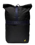 Recycled Rolltop Ryggsekk Veske Black Lyle & Scott