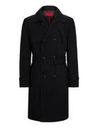 Maluks2341 Trench Coat Kåpe Black HUGO