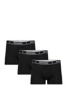 Morris Boxer Brief 3-Pack Black Boksershorts Black Morris