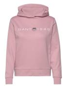 Reg Printed Graphic Hoodie Tops Sweat-shirts & Hoodies Hoodies Pink GA...