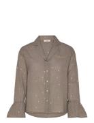 Louana - Pyjama Shirt Topp Beige Etam