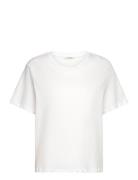 Round Neck Tshirt Tops T-shirts & Tops Short-sleeved White Monki