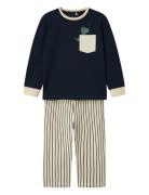 Nmmrade Night Set Pyjamas Sett Navy Name It