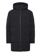 Wbjoseph Tech Long Jacket Ullfrakk Frakk Black Woodbird