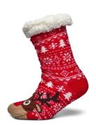 Rudolph's Cozy Socks Underwear Socks Regular Socks Red Christmas Sweat...