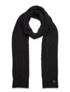 Cable Knit Scarf Accessories Scarves Winter Scarves Black Coach Access...