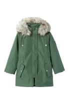 Nkfmilla Parka Jacket Long Fo Noos Parkas Jakke Green Name It