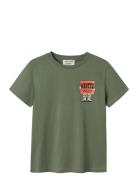 Nkmrancher Nreg Ss Top Tops T-shirts Short-sleeved Green Name It