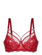 Adelina Wired_Bra Lingerie Bras & Tops Wired Bras Red Dorina