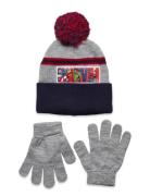 Bonnet + Gloves Accessories Headwear Hats Beanie Grey Marvel