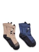 Socks W. 3D Effect Socks & Tights Socks Blue Minymo