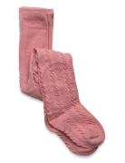 Baby Stocking W.effect On Back Tights Pink Minymo