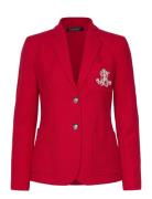 Bullion Jacquard Blazer Blazers Single Breasted Blazers Red Lauren Ral...