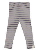 Legging Modal Thin Striped Bottoms Leggings Grey Petit Piao