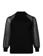 Carnaja Ls Sequins High Neck Knt Tops Knitwear Jumpers Black ONLY Carm...