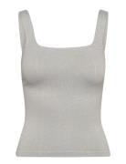 Luxe Seamless Singlet Sport T-shirts & Tops Sleeveless Grey Aim´n