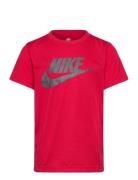 Te-S/S Tee Tops Shirts Short-sleeved Shirts Red Nike