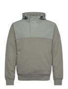 Zetwillnylon2 Tops Sweat-shirts & Hoodies Hoodies Green BOSS