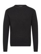 2 T Cable Jumper Tops Knitwear Round Necks Black French Connection