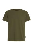 Bhdinton Logo Tee Crew Regular Fit Tops T-shirts Short-sleeved Khaki G...