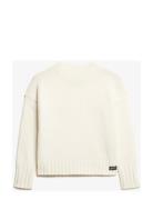 Essential Mock Neck Jumper Tops Knitwear Jumpers Cream Superdry