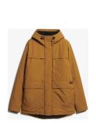 Surplus Hooded Parka Parkas Jakke Brown Superdry