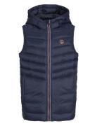 Jjesprint Puffer Bodywarmer Hood Jnr Fôret Vest Navy Jack & J S