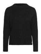 Essential Mock Neck Jumper Tops Knitwear Jumpers Black Superdry