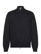 Palano-L Tops Knitwear Full Zip Jumpers Navy BOSS