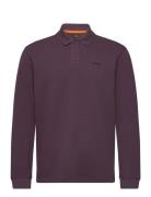 Petempestolong Tops Polos Long-sleeved Purple BOSS