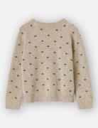 Benna Dot Pullover Tops Knitwear Pullovers Beige Fliink