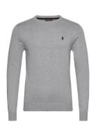 Ellison Reg Cw Cot Mcs M Knit Tops Knitwear Round Necks Grey MCS