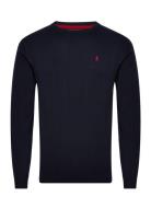 Ellison Reg Cw Cot Mcs M Knit Tops Knitwear Round Necks Navy MCS