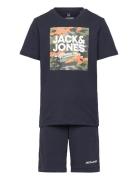 Jjpete Camo Set Pack Jnr Sets Sets With Short-sleeved T-shirt Black Ja...