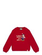 Sweater L/S Tops Sweat-shirts & Hoodies Sweat-shirts Red United Colors...