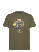 Classic Fit Polo Bear Jersey T-Shirt Tops T-shirts Short-sleeved Khaki...