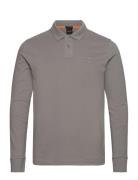 Passerby Tops Polos Long-sleeved Grey BOSS