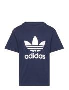 Trefoil Tee Tops T-shirts Short-sleeved Navy Adidas Originals