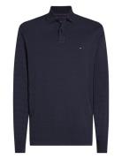 Jacquard Stripe Ls Reg Polo Tops Polos Long-sleeved Navy Tommy Hilfige...