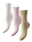 Pcafia 3-Pack Socks Lingerie Socks Regular Socks White Pieces