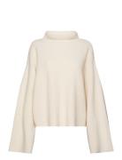 Risanegz High Neck Wool Pullover No Tops Knitwear Turtleneck Cream Ges...