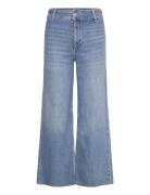 Catherin Culotte High-Rise Jeans Bottoms Jeans Wide Blue Mango