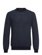 Aspoki Tops Knitwear Round Necks Navy BOSS