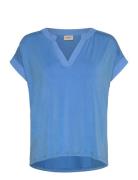 Frliv Tee 1 Tops T-shirts & Tops Short-sleeved Blue Fransa