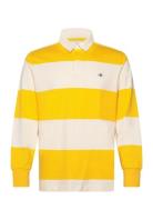 Barstripe Rugger Tops Polos Long-sleeved Yellow GANT