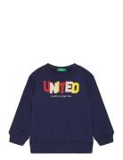 Sweater L/S Tops Sweat-shirts & Hoodies Sweat-shirts Navy United Color...