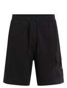 Woven Label Short Bottoms Shorts Sweat Shorts Black Calvin Klein Jeans