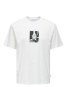 Onsdash Rlx Ss Tee Vd Tops T-shirts Short-sleeved White ONLY & SONS